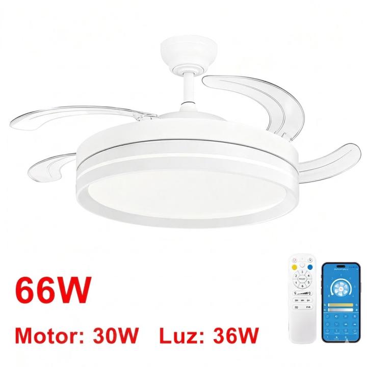 OstarkDom Ventilador de Techo LED 132cm con Mando a Distancia, Motor DC Silencioso, Luz Regulable CCT, Temporizador… — oferta en Miravia