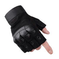 Guantes Tácticos De Medio Dedo Para Motocicleta Paintball Airsoft Caza Y Senderismo Con Codos Duros Adecuados Para Combate Al Aire Libre - details 7
