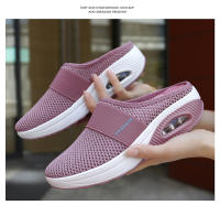 Zapatillas De Caminar Para Mujer Con Almohadilla De Aire Slip-On Ortopédicas Para Diabéticas Plataforma Ligera De Malla Zapatos Planos Con Tiras En La Parte Superior Suela De TPU - details 14