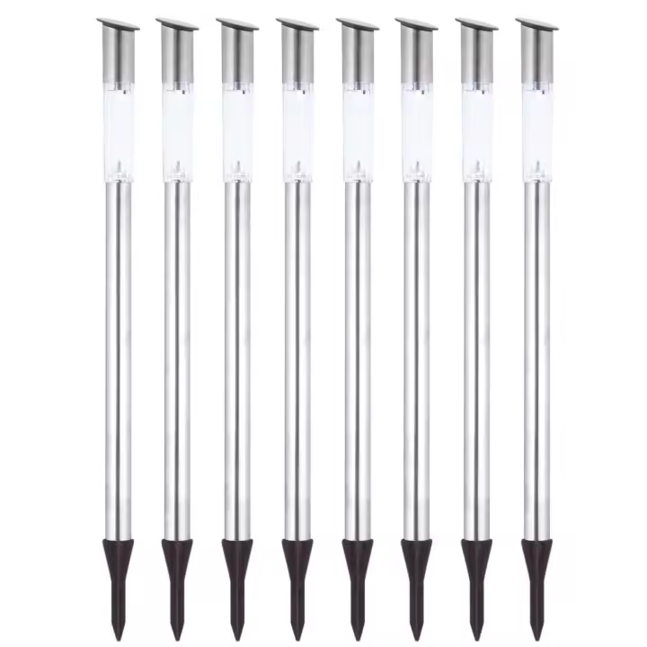 Mediawavestore Lámpara Solar LED H70 Iluminación Jardín 8pz - 1