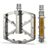 Pedales De Bicicleta GEWAGE De Aluminio Con Reflejantes Antideslizantes Para Montaña Accesorio De Ciclismo Plataforma Ultraligera - details 9