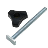 JIGHOLE Rastreable De Perfil Doble-Corte 500MM Con Tornillo Y Botón De T Tornillo De Miter Para Carpintería Universal - details 3