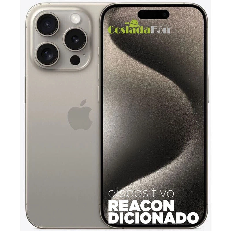 Apple Iphone 15 Pro Max 256GB Natural Titanium (Natural) REACONDICIONADO Estado A+. 2 años de garantía