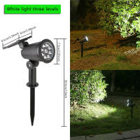 Lámpara De Calle Solar LED Exterior RGB IP65 Impermeable Luz Ajustable Para Jardín Paisaje Hogar Con Luz LED De 9 Varillas - details 6