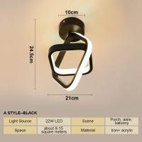 Lámpara De Techo LED Para Pasillos Moderna En Tres Colores Instalación En Superficie Para Dormitorio Comedor Iluminación Diaria Sin Control Remoto - details 10