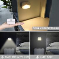 Lámpara De Noche LED Con Sensor De Movimiento Adhesiva Para Dormitorio Baño Cocina Pasillo Escaleras Armario Compacta Recargable Con Pilas Incluidas - details 2