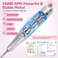 Cecodadi-Máquina Eléctrica Portátil Profesional Para Manicura Y Pedicura, Juego De Brocas Para Uñas, Herramientas Para Quitar Gel Acrílico Para Uñas, Máquina Pulidora De Uñas Eléctrica - details 2