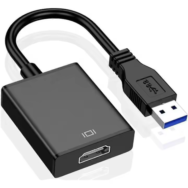 USB to HDMI Adapter - USB 3.0/2.0 to HDMI 1080P Video Graphics Cable Converter for PC Laptop Projector - 1