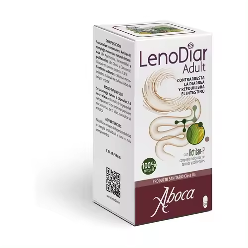 Aboca Lenodiar Adult 20 Cápsulas - Tratamiento Eficaz Diarrea - 1