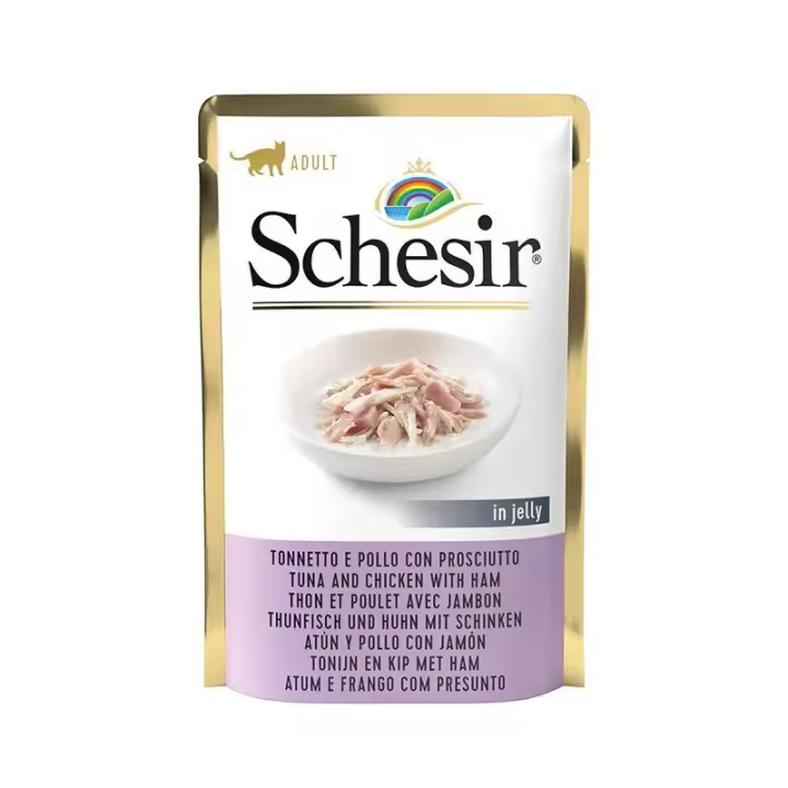 Schesir Atún y Pollo con Jamón en Gelatina 20 x 85 gr - 1