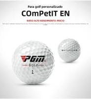 PGM Bola De Golf De Tres Capas Balones De Match Embalaje En Caja De Regalo Material De Goma Sintética Tipo De Bola Estándar Dureza 70 - details 5