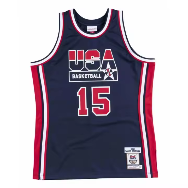 CAMISETA MAGIC JOHNSON DREAM TEAM 92 MITCHELL AND NESS USA BASKETBALL - 1