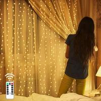 Guirnalda De Navidad Con Luces De Cuerda Para Dormitorio Y Cortinas Control Remoto USB Decoración De Hogar Para Año Nuevo 2025 Regalos De Navidad Árbol De Navidad - details 13