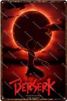 Póster De Anime Clásico Berserk Metal Tablero De Hierro Retro Para Decoración De Pared Hogar Y Bar Art Plates Subject Letter Unframed - details 7