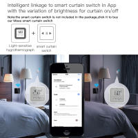 Sensor De Temperatura Y Humedad Inteligente ZigBee MoesHouse Con Control Por App Tuya Luz De Iluminación Ajustable Y Detector De Temperatura - details 1