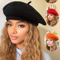 Gorro De Punto Para Mujer Estilo Francés Versátil Y De Moda Para Otoño E Invierno. Adecuado Para Uso Diario Y Al Aire Libre. Material De Acrílico. - details 0
