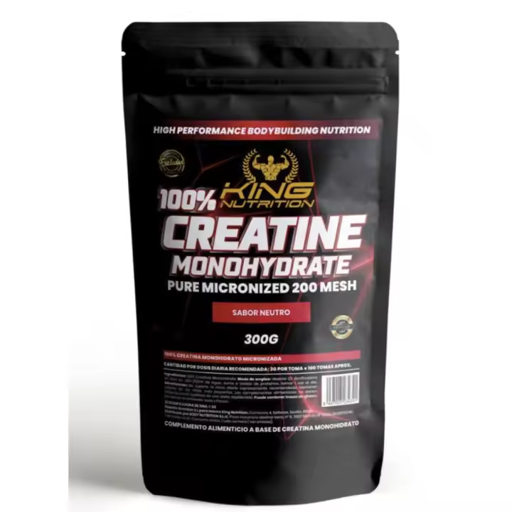 King Nutrition 100% Creatina Monohidrato 300gr King Nutrition micronizada 200Mesh - 1