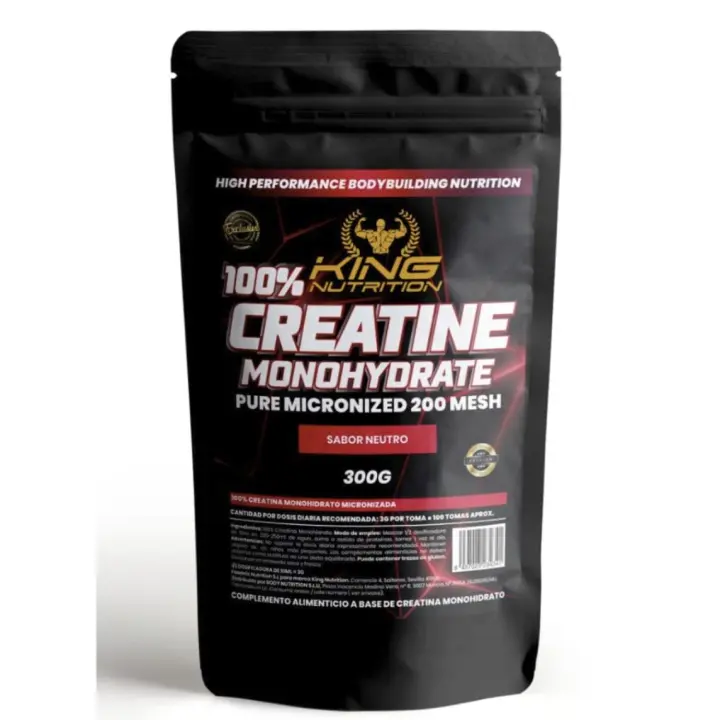King Nutrition 100% Creatina Monohidrato 300gr King Nutrition micronizada 200Mesh - 1