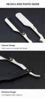 Afeitadora De Cabello Y Barba Para Hombres Abatible De Acero Inoxidable Tijera De Cejas Y Modelado De Rostro Barbera Plegable - details 2