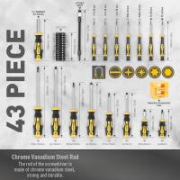 Juego De Destornilladores Magnéticos Con Estuche 43/42 Piezas Incluye Slotted Phillips Hex Pozidriv Torx Herramientas De Precisión Para Hombre - details 4