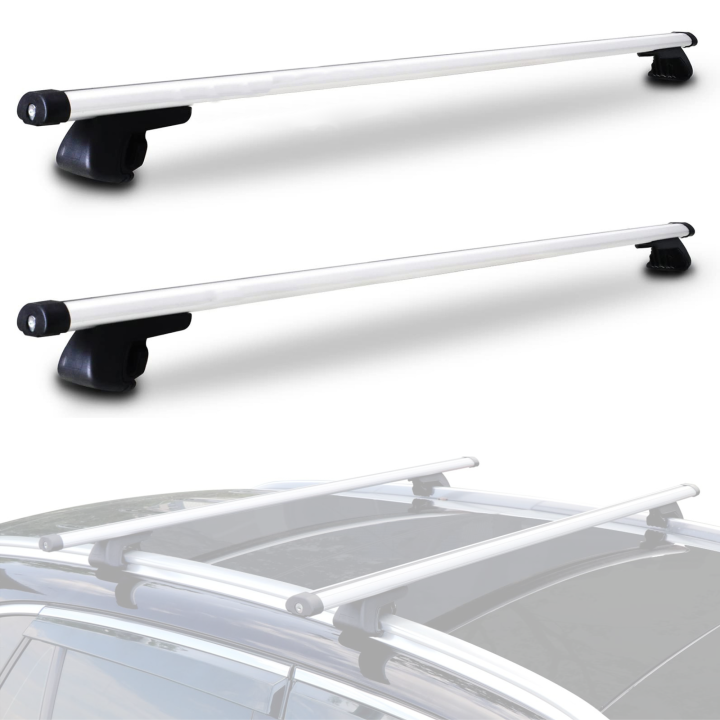 XOKOTAKI 𝗕𝗮𝗿𝗿𝗮𝘀 𝗱𝗲 𝗧𝗲𝗰𝗵𝗼 para Coche, Baca Portaequipajes de Coche Universal para Viajes, Barras Superiores para Equipaje, Barra Portátil para Transportar.