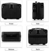 Organizador para cosméticos, Minimaleta de ABS Negra - details 2
