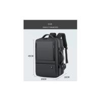 Bolsa para portátil de 17 pulgadas para hombre, mochila Extensible de viaje de negocios con puerto de carga USB y diseño impermeable de gran capacidad, 36-55L - details 2