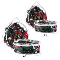 Bolsa De Almacenamiento Para Coronas Navideñas 24/30 Pulgadas Transparente PVC Foldable Contenedor De Árbol De Navidad - details 10
