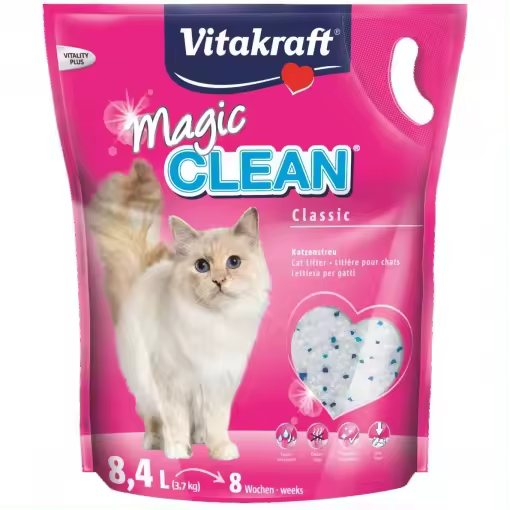Vitakraft Magic Clean Perlas de gel de sílice súper absorbentes 3,8 L - 1