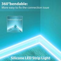 Lámpara De Neón LED Flexible De Silicona RGB Tirada De Luces Teléfono Neón LED Decorativo Con Control Remoto Y USB 5V SMD 3535 108Leds/M Impermeable Para Decoración Del Hogar - details 1