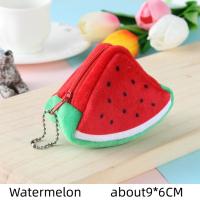 Bolsa De Monedas Creativa De Frutas De Peluche 3D Para Niños Bolsa De Almacenamiento Y Colgante Para Escuela Regalos De Vacaciones - details 2