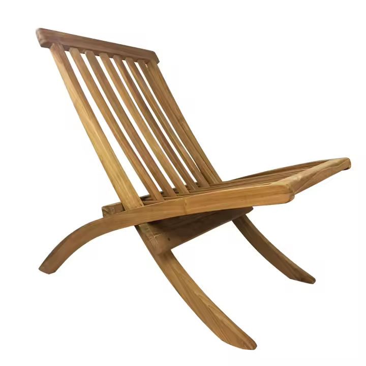 TempoStyle-Sillón plegable de Teca Camel - 1