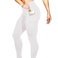 Pantalones De Yoga De Fitness De Cintura Alta Elásticos Para Mujer Pantalones Leggings Deporte Slim-fit Levantamiento De Caderas Talla Verdadera - details 2