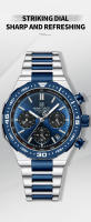 Reloj De Moda NAVIFORCE Para Hombres De Calidad Superior Acero Inoxidable Impermeable Clásico Cuarzo Reloj De Pulsera Grande Con Manos Luminosas Y Fecha Automática - details 10