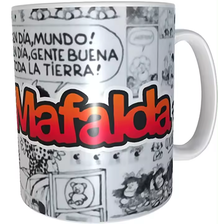TAZA MUJERES,AMIGAS,FEMINISTA,IGUALDA,REVOLUCION FRASE MAFALDA DESAYUNO OFICINA ADA Y SUS DETALLES - 1