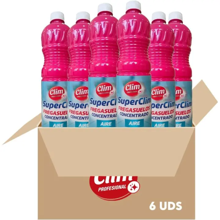 Fregasuelos concentrado extra perfumado aroma Aire Clim Profesional. Pack 6x1L - 1