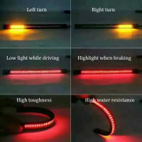 Barra De Luz Flexible 48 LED Para Motocicleta Con Señal De Freno Y Luz Trasera Bombilla De Parpadeo 12V Para Vehículos Automóviles - details 3