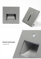 Lámpara De Pared Revestida LED Con Sensor PIR Para Pasillos Escaleras Y Estepes Iluminación Moderna Interior Para El Hogar - details 13