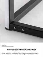 Lámpara De Piso LED Moderna RGB Para Sala De Estar Esquina Dormitorio Estudio Oficina Ángulo Largo Iluminación Atmosfera Colorida - details 5