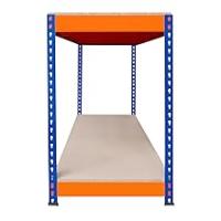 Banco de Trabajo p/Garaje S-Rax 2 Niveles | 150cm x 60cm x 90cm | Capacidad por Nivel 300kg | Montaje Sin Tornillos | 2 Barras de Soporte Reforzadas | Patas de Goma | Mesa para taller almacén depósito - details 2