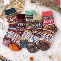pairs of wool socks - Vintage Winter warm wool socks for women, Sof - details 0