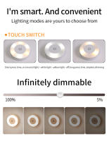 Lámpara De Noche Magnética Mini Para Dormitorio Y Baño Con Ajuste De Temperatura En Tres Colores Fácil Instalación LED Recargable - details 9