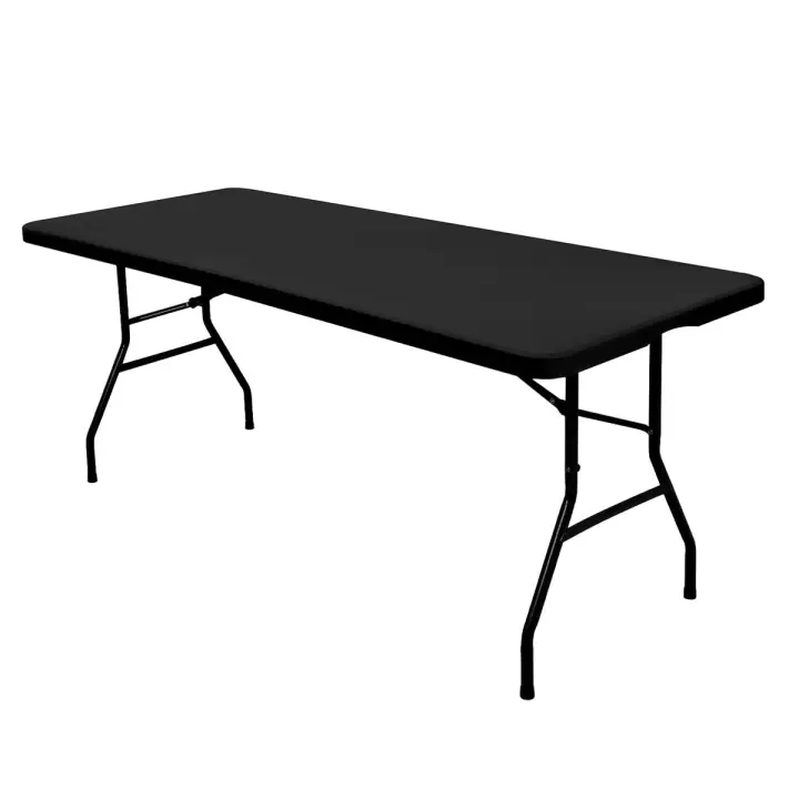 Funda De Mesa Rectangular Elástica De Tercer Tamaño En Tela Lavable Para Uso Doméstico Y Exterior Ideal Para Picnics Camping Y Mesa Plegable - 1