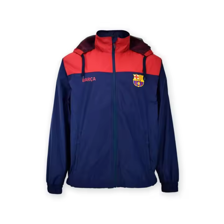 Chaqueta Impermeable Fútbol Club Barcerlona adulto producto oficial 100% Poliéster 5002IMM2N - 1