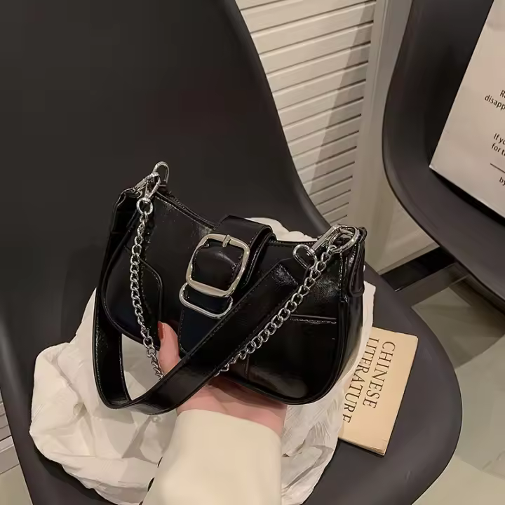 Bolso de Cadena Niche, Bolso de axila with Textura de alta gama para Mujer, Bolso Baguette de hombro a la moda, Bolso Cruzado - 1