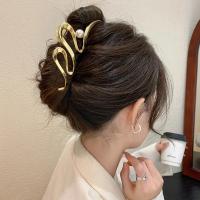 Pinza Para El Pelo Geométrica De Metal Moda Coreana Para Mujeres Y Niñas Accesorios De Pelo Clips Para Cola De Caballo Barrettes Cruzados - details 9