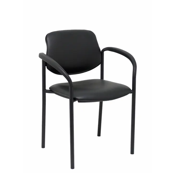 Silla Piqueras Y Crespo Villalgordo Ergonómica Similpiel Negro - 1