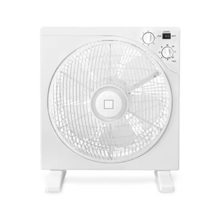 ventilador de mesa cuadrado 40w 3 velocidades con temporizador difusor rotativo 12 pulgadas,cm,fespu - 1
