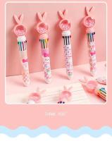 4pcs Rotulador De Punto De Sello 0.5mm De Colores Kawaii Para Niñas Con Orejas De Conejo Rosa Estudiantes Suministros Escolares Y De Oficina Coreanas De Estación De Trabajo - details 10