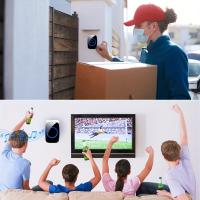 Timbre Inalámbrico Para Puerta De Casa Inteligente Con Melodías De Bienvenida, Kit De Campana Con LED Y Alarma De Seguridad Intermitente Para La Casa - details 3